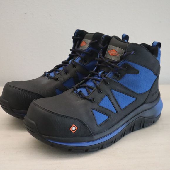 Merrell Work Men 10M Women 11.5 Black/Blue Day One Safety Speed Mid CF Boots $12 - Picture 1 of 8